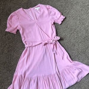 GB girls pink wrap dress size medium, girls 8, great Condition!